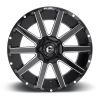   Alumínium felni 20x10 ET-19 6x135/6x139,7 D615 Contra Gloss Black Milled Fuel
