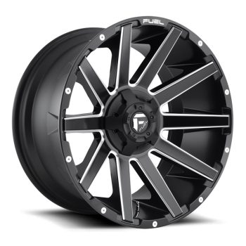   Alumínium felni 20x10 ET-18 5x114.3/5x127 D616 Contra Matte Black Milled Fuel