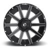   Alumínium felni 20x10 ET-19 6x135/6x139,7 D616 Contra Matte Black Milled Fuel