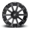   Alumínium felni 20x9 ET20 5x127/5x139.7 D616 Contra Matte Black Milled Fuel