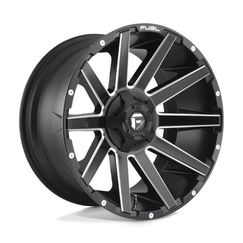 Alumínium felni 22x10 ET-18 8x180 D616 Contra Matte Black Milled Fuel