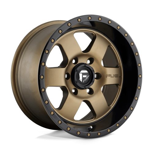 Alumínium felni 17x9 ET-12 5x127 D617 Podium Matte Bronze Black Bead Ring Fuel