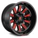 Alumínium felni 20x9 ET20 5x127/5x139.7 D621 Hardline Gloss Black Red Tinted Clear Fuel