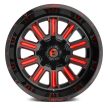 Alumínium felni 20x9 ET20 5x127/5x139.7 D621 Hardline Gloss Black Red Tinted Clear Fuel