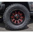 Alumínium felni 20x9 ET20 5x127/5x139.7 D621 Hardline Gloss Black Red Tinted Clear Fuel
