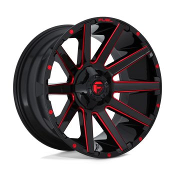   Alumínium felni 18x9 ET1 6x135/6x139,7 D643 Contra Gloss Black RED Tinted Clear Fuel