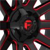   Alumínium felni 20x9 ET20 5x139.7/5x150 D643 Contra Gloss Black/Red Tinted Clear Fuel