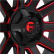 Alumínium felni 20x9 ET20 5x139.7/5x150 D643 Contra Gloss Black/Red Tinted Clear Fuel