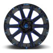 Alumínium felni 22x10 ET-19 6x135/6x139,7 D644 Contra Gloss Black/Blue Tinted Clear Fuel
