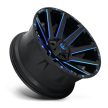 Alumínium felni 22x10 ET-19 6x135/6x139,7 D644 Contra Gloss Black/Blue Tinted Clear Fuel