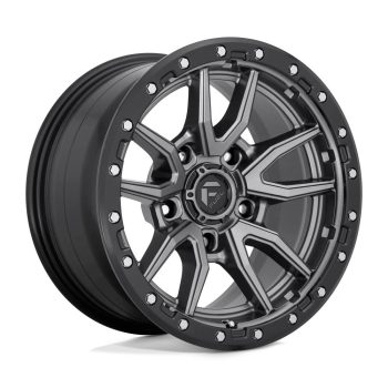   Alumínium felni 17x9 ET-12 5x127 D680 Rebel Matte GUN Metal Black Bead Ring Fuel