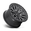 Alumínium felni 17x9 ET1 5x127 D680 Rebel Matte GUN Metal Black Bead Ring Fuel