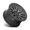   Alumínium felni 17x9 ET-12 6x139,7 D680 Rebel Matte GUN Metal Black Bead Ring Fuel