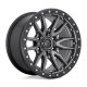 Alumínium felni 17x9 ET1 6x139,7 D680 Rebel Matte GUN Metal Black Bead Ring Fuel