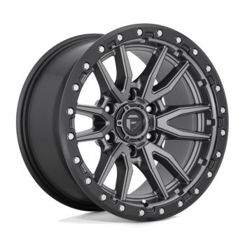   Alumínium felni 18x9 ET1 5x150 D680 Rebel Matte GUN Metal Black Bead Ring Fuel