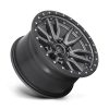   Alumínium felni 18x9 ET1 5x150 D680 Rebel Matte GUN Metal Black Bead Ring Fuel