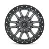   Alumínium felni 18x9 ET1 6x139,7 D680 Rebel Matte GUN Metal Black Bead Ring Fuel