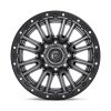   Alumínium felni 20x10 ET-18 8x170 D680 Rebel Matte GUN Metal Black Bead Ring Fuel