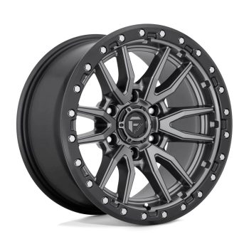   Alumínium felni 20x9 ET1 5x139.7 D680 Rebel Matte GUN Metal Black Bead Ring Fuel