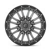   Alumínium felni 22x10 ET-18 8x180 D680 Rebel Matte GUN Metal Black Bead Ring Fuel