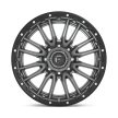 Alumínium felni 22x10 ET-18 8x180 D680 Rebel Matte GUN Metal Black Bead Ring Fuel
