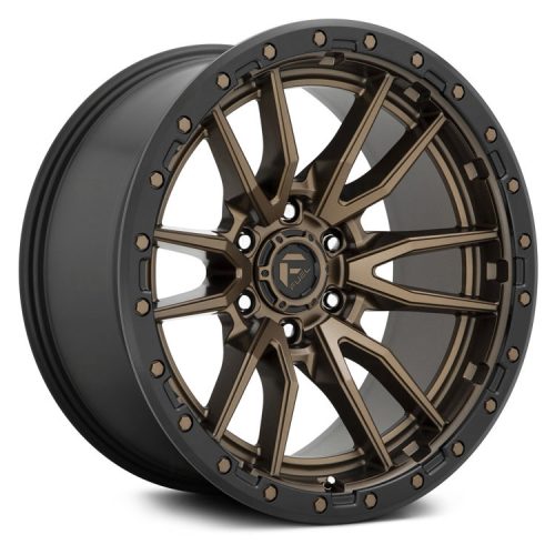 Alumínium felni 20x10 ET-18 6x135 D681 Rebel 6 Matte Bronze Black Bead Ring Fuel