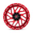 Alumínium felni 20x10 ET-18 5x114.3/5x127 D691 Triton Candy RED Milled Fuel