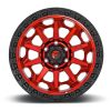   Alumínium felni 18x9 ET1 5x127 D695 Covert Candy RED Black Bead Ring Fuel