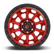Alumínium felni 18x9 ET1 5x127 D695 Covert Candy RED Black Bead Ring Fuel