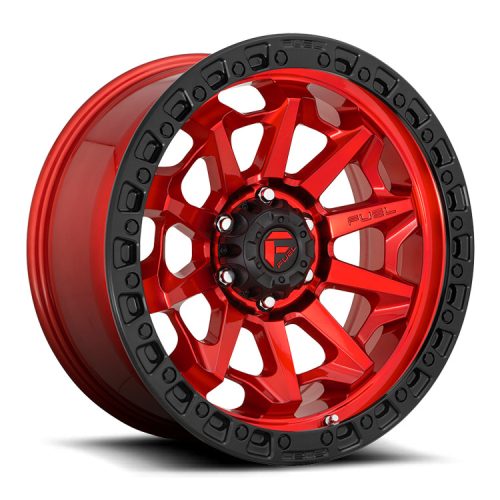 Alumínium felni 18x9 ET1 6x139,7 D695 Covert Candy RED Black Bead Ring Fuel