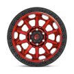 Alumínium felni 18x9 ET1 6x135 D695 Covert Candy RED Black Bead Ring Fuel