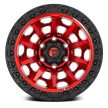 Alumínium felni 20x9 ET1 5x127 D695 Covert Candy Red/Black Ring Fuel