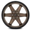   Alumínium felni 17x9 ET1 6x139,7 D699 Kicker 6 Matte Bronze Black Bead Ring Fuel