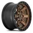 Alumínium felni 17x9 ET1 6x139,7 D699 Kicker 6 Matte Bronze Black Bead Ring Fuel
