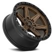Alumínium felni 17x9 ET1 6x139,7 D699 Kicker 6 Matte Bronze Black Bead Ring Fuel