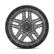 Alumínium felni 20x9 ET1 6x139.7 D701 Ammo Matte GUN Metal Black Bead Ring Fuel