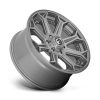   Alumínium felni 22x10 ET-18 6x139,7 D705 Siege Brushed GUN Metal Tinted Clear Fuel