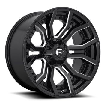   Alumínium felni 20x9 ET1 5x127/5x139.7 D711 Rage Gloss Black Milled Fuel