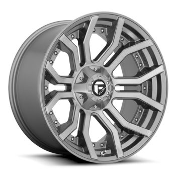   Alumínium felni 20x9 ET1 6x139,7/6x135 D713 Rage Brushed Gun Metal/Tinted Clear Fuel