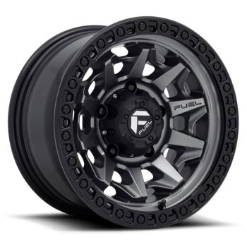   Alumínium felni 15x8 ET-19 5x114.3 D716 Covert Matte GUN Metal Black Bead Ring Fuel