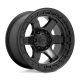 Alumínium felni 17x9 ET1 5x127 D750 Block Matte Black W/ Black Ring Fuel