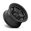Alumínium felni 17x9 ET1 5x127 D750 Block Matte Black W/ Black Ring Fuel