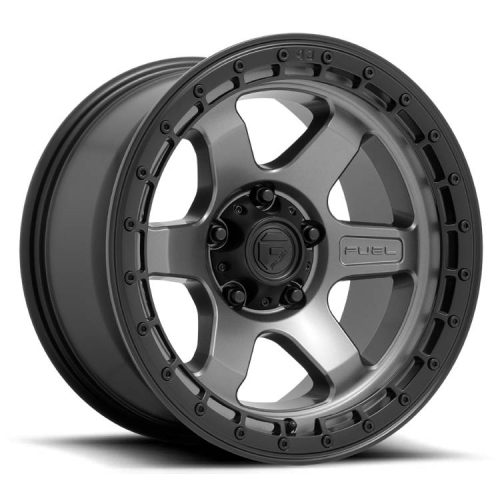 Alumínium felni 17x9 ET1 5x127 D752 Block Matte Gunmetal W/ Black Ring Fuel