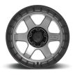Alumínium felni 17x9 ET1 5x127 D752 Block Matte Gunmetal W/ Black Ring Fuel