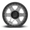   Alumínium felni 17x9 ET1 6x114.3 D752 Block Matte Gunmetal/Black Ring Fuel