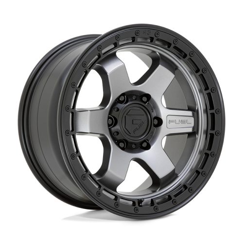 Alumínium felni 18x9 ET-12 6x139,7 D752 Block Matte Gunmetal W/ Black Ring Fuel