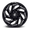 Alumínium felni 17x9 ET-12 5x114.3/5x127 D753 Reaction Gloss Black Milled Fuel