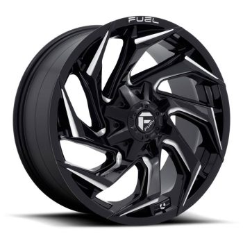  Alumínium felni 20x10 ET-18 8x165.1 D753 Reaction Gloss Black Milled Fuel