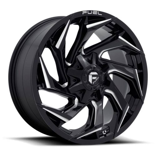 Alumínium felni 20x10 ET-18 8x165.1 D753 Reaction Gloss Black Milled Fuel