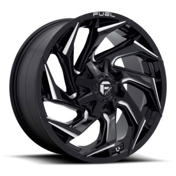   Alumínium felni 20x9 ET20 5x114.3/5x127 D753 Reaction Gloss Black Milled Fuel